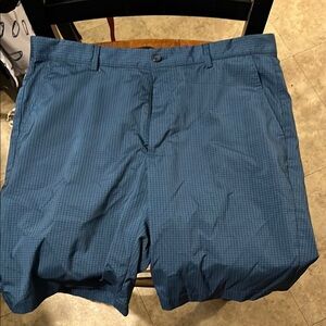 Greg Norman Collection Blue Flat Front Shorts